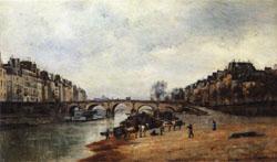 Stanislas Lepine Quais of the Seine France oil painting art
